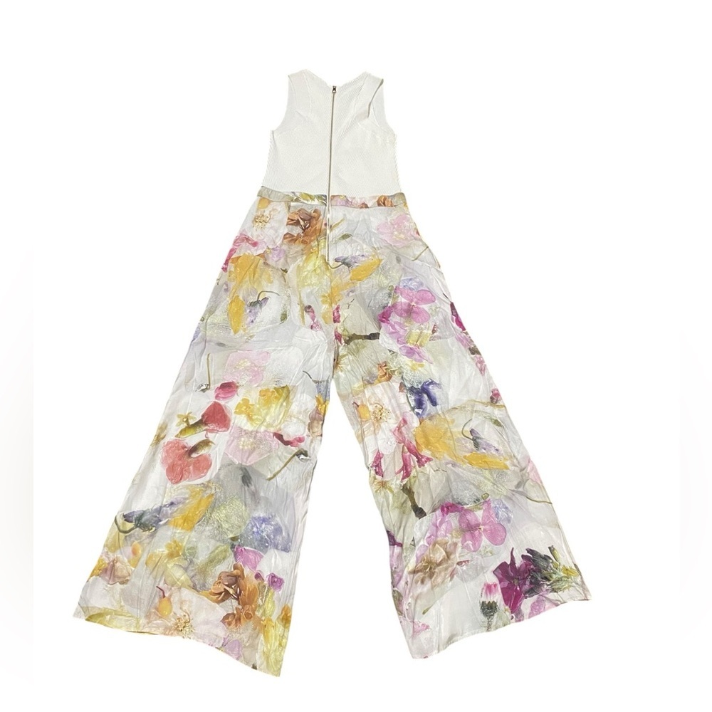 Ted Baker London White and Multicolor Floral Jumpsuit - Picture 4 of 9